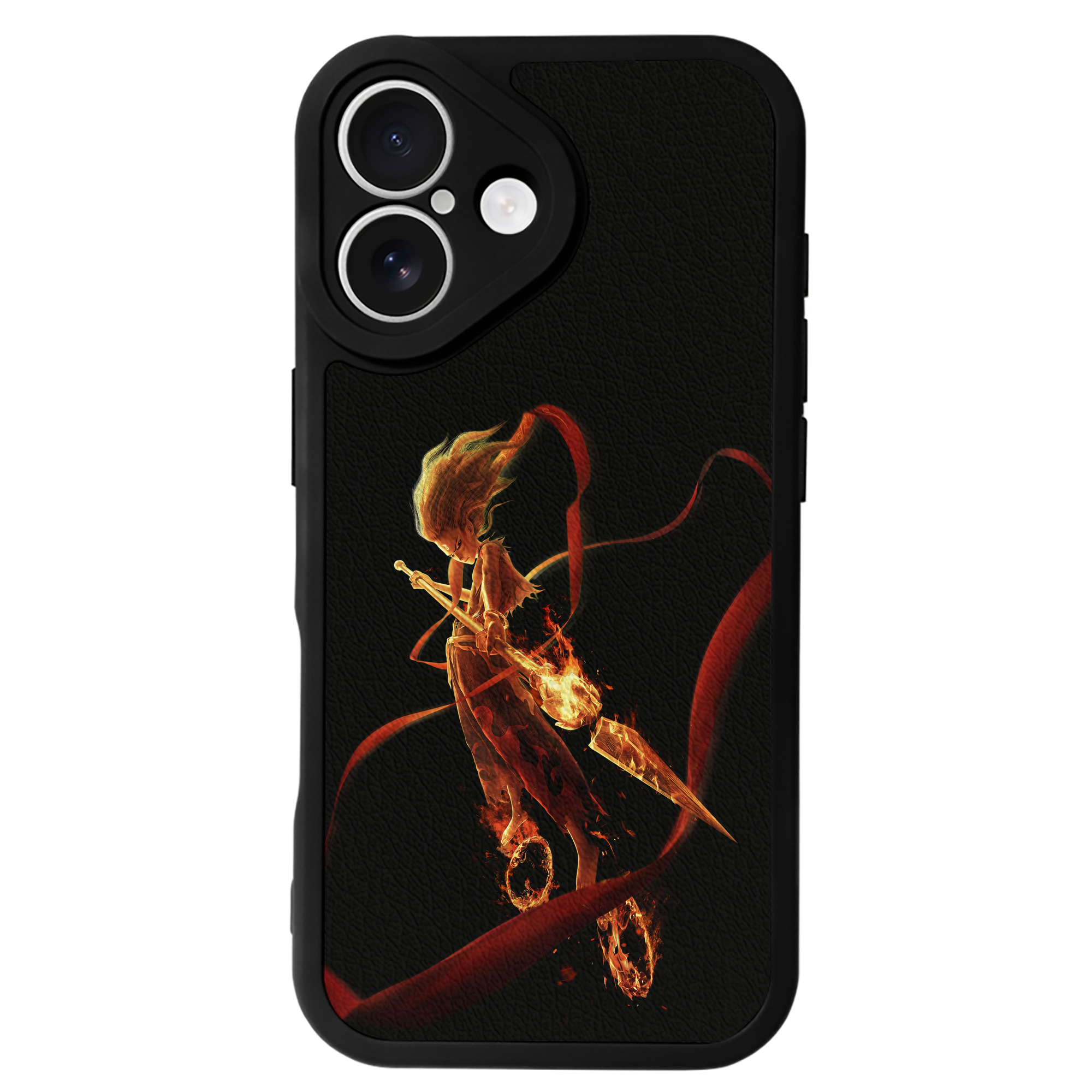 （画像用） Ne Zha 2 ナタ 魔童の大暴れ 【iPhone 16シリーズ対応】シリコンスマホケース（レザー調） 材質：シリコン